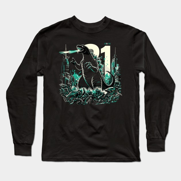 godzilla minus one Long Sleeve T-Shirt by Rizstor